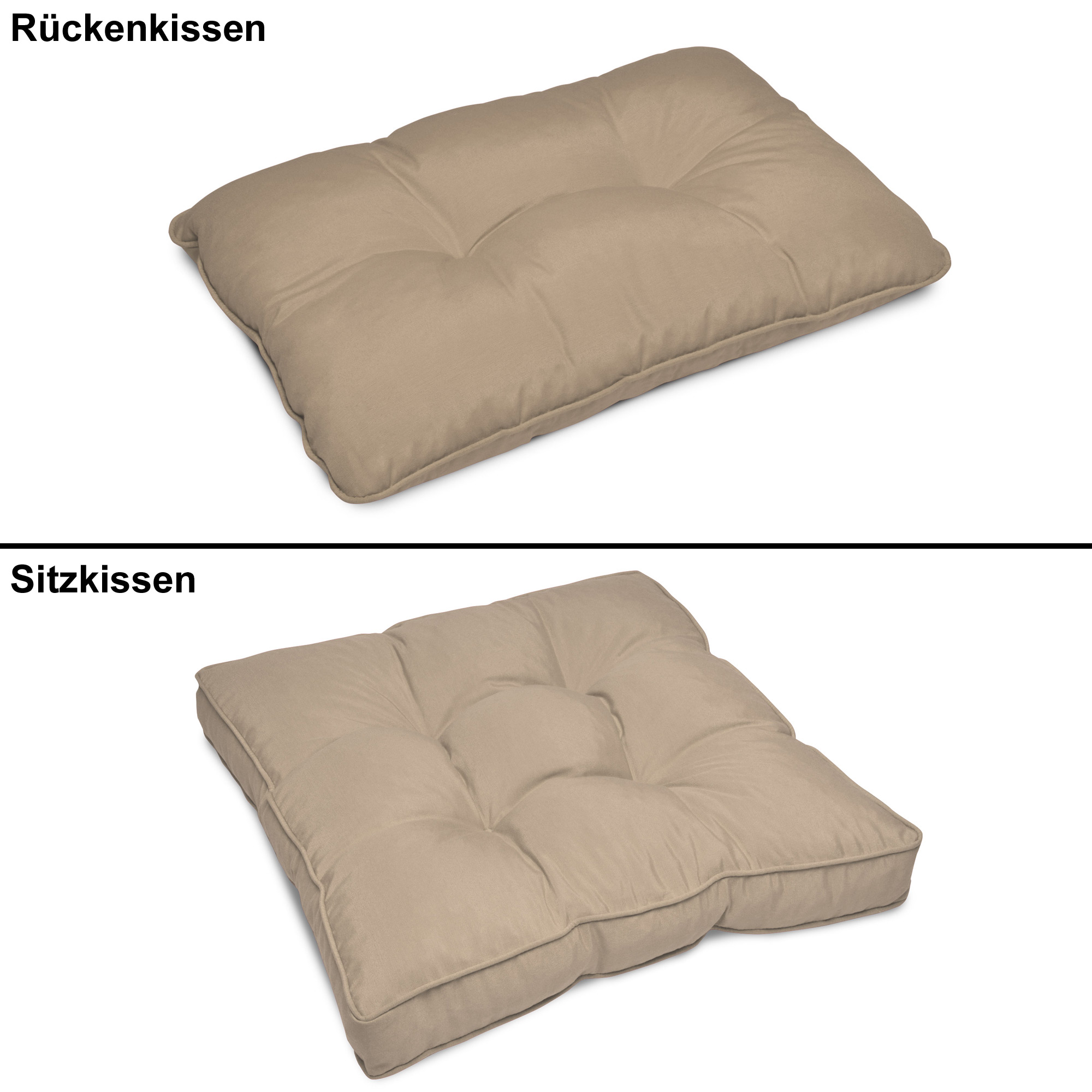 Lounge Sitzkissen Kissen Loungekissen Outdoor Polster Rückenkissen Auflage Sitz - Bild 14 von 19